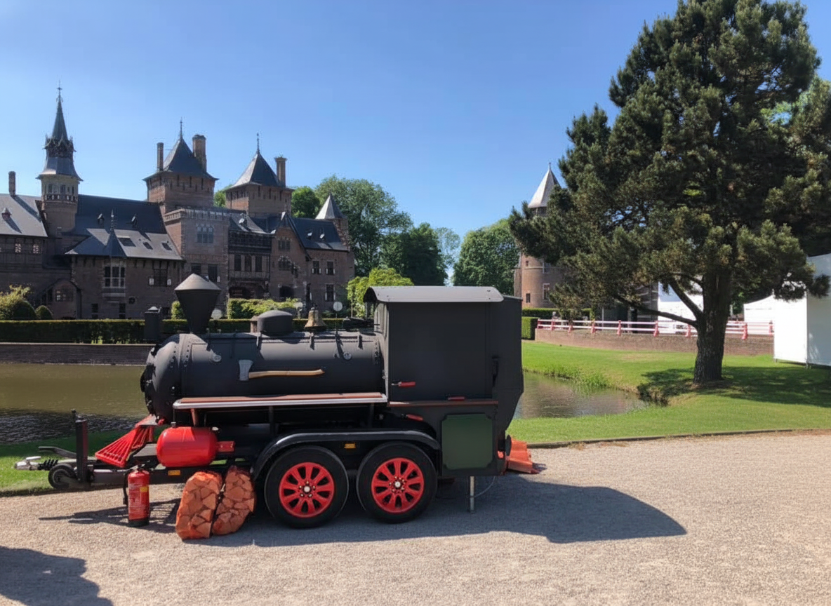 de smoker bij kasteel